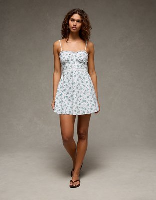 AE Sweetheart Tie-Front Mini Dress