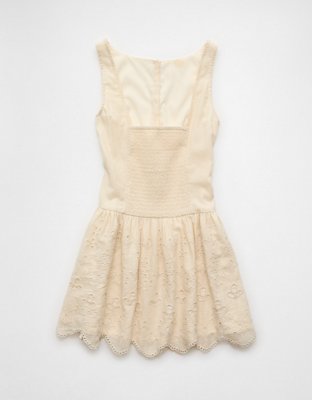 AE Buttoned Lace Mini Dress