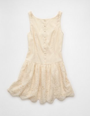 AE Buttoned Lace Mini Dress