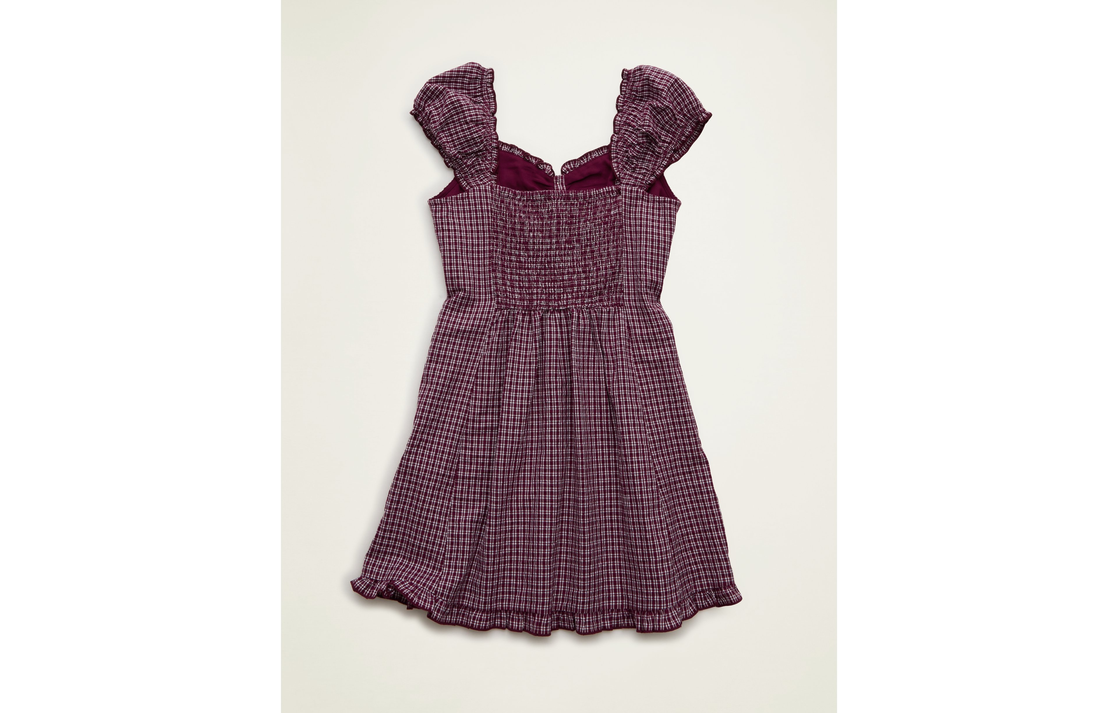 AE Button-Up Plaid Mini Dress