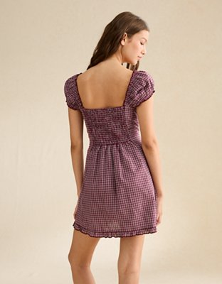 AE Sweetheart Button-Up Mini Dress