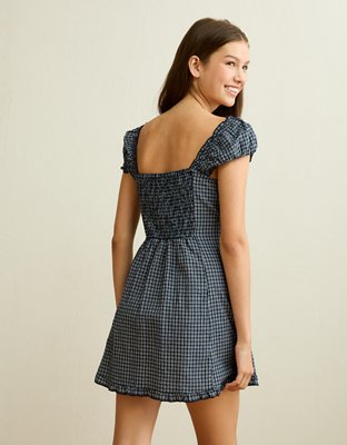 AE Sweetheart Button-Up Mini Dress