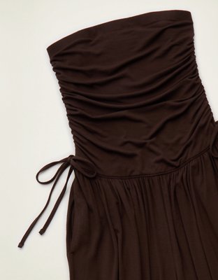 AE Strapless Side-Tie Knit Jumpsuit