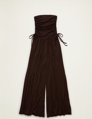 AE Strapless Side-Tie Knit Jumpsuit