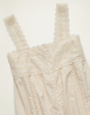 AE Embroidered Babydoll Mini Dress