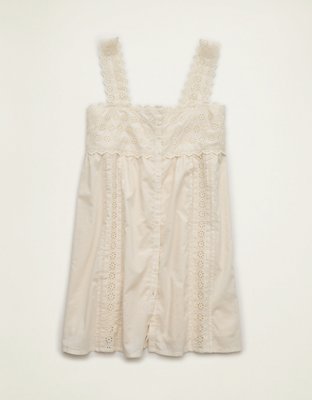 AE Embroidered Babydoll Mini Dress