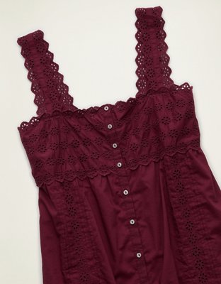 AE Embroidered Babydoll Mini Dress