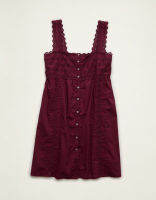 AE Embroidered Babydoll Mini Dress