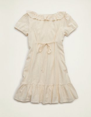 AE V-Neck Ruffle Collar Mini Dress