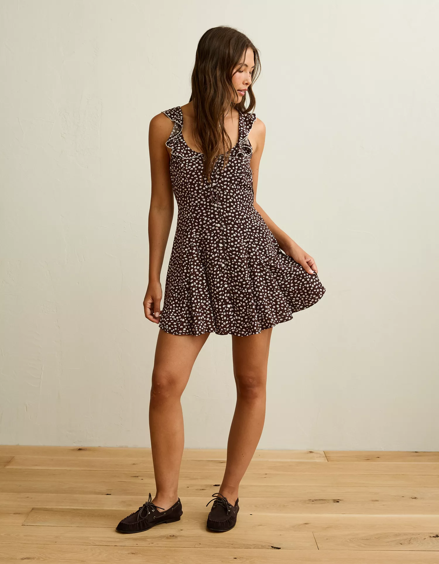 AE Ruffle Collar Mini Dress - thumbnail 7