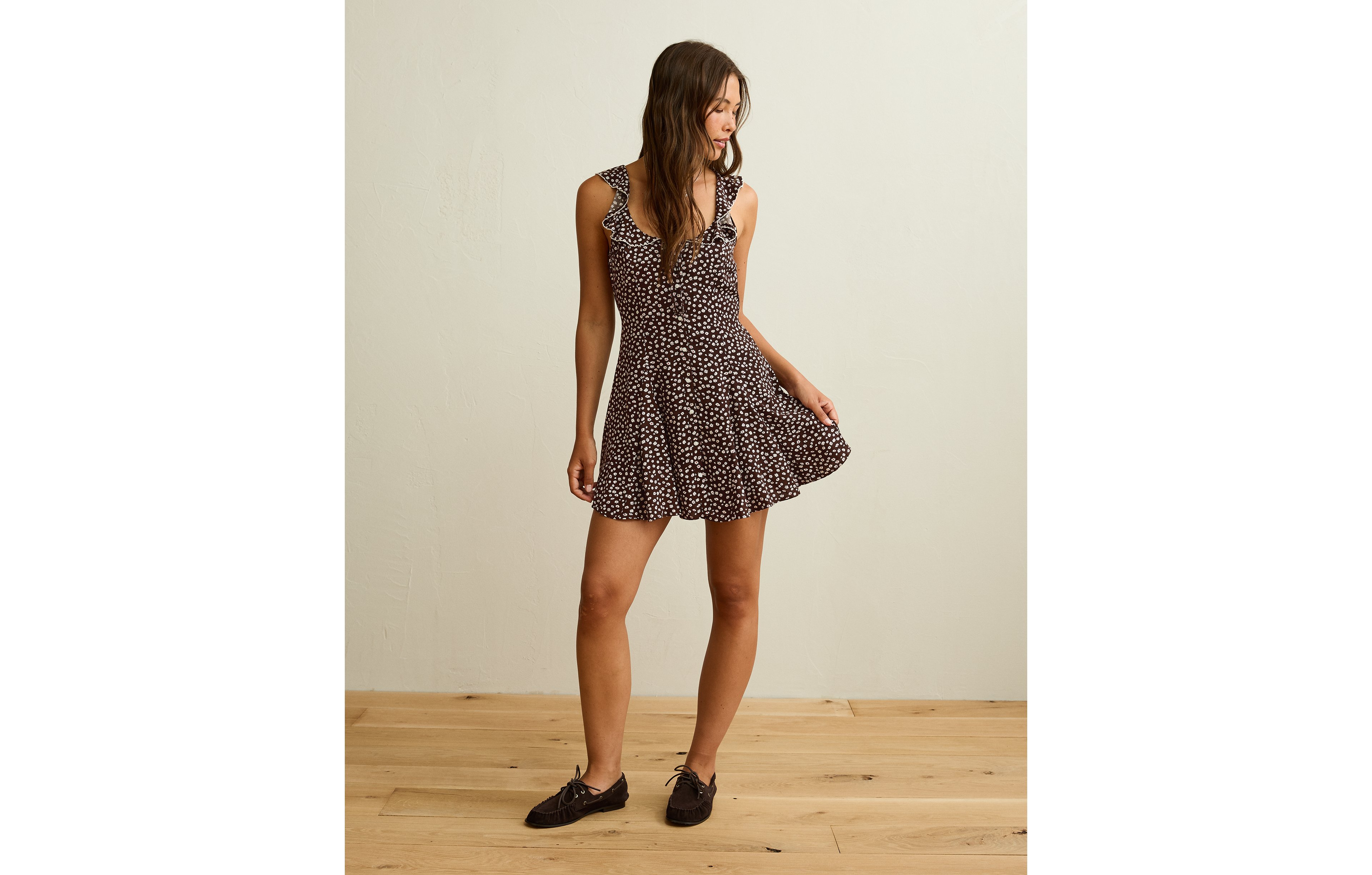 AE Ruffle Collar Mini Dress