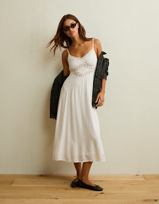 AE V-Neck Slip Midi Dress