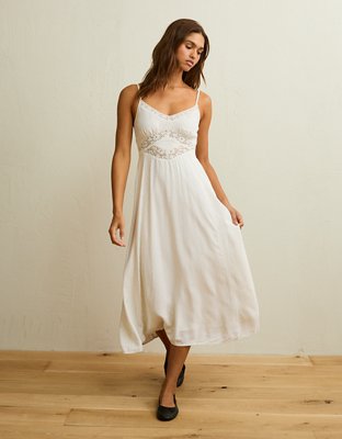 AE V-Neck Slip Midi Dress