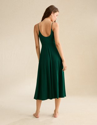 AE Knit Scoop-Back Midi Dress