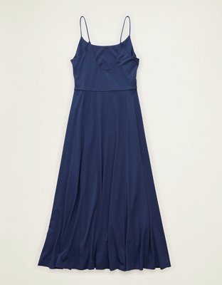 AE Knit Scoop-Back Midi Dress