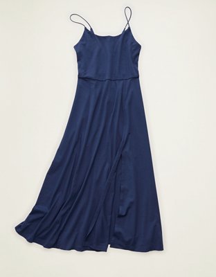 AE Knit Scoop-Back Midi Dress