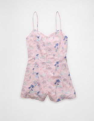 AE Pride Button-Front Flowy Romper