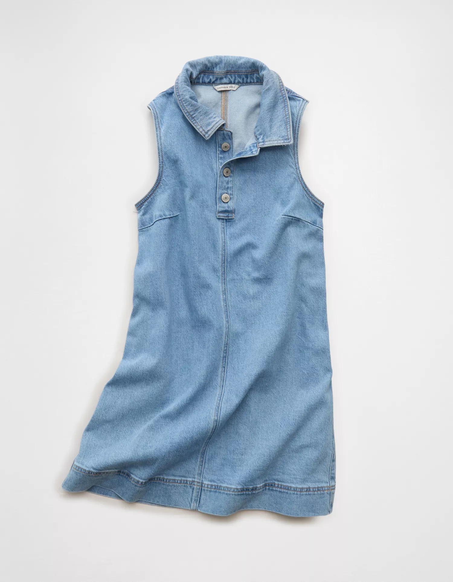 AE Denim Polo Mini Dress - thumbnail 3