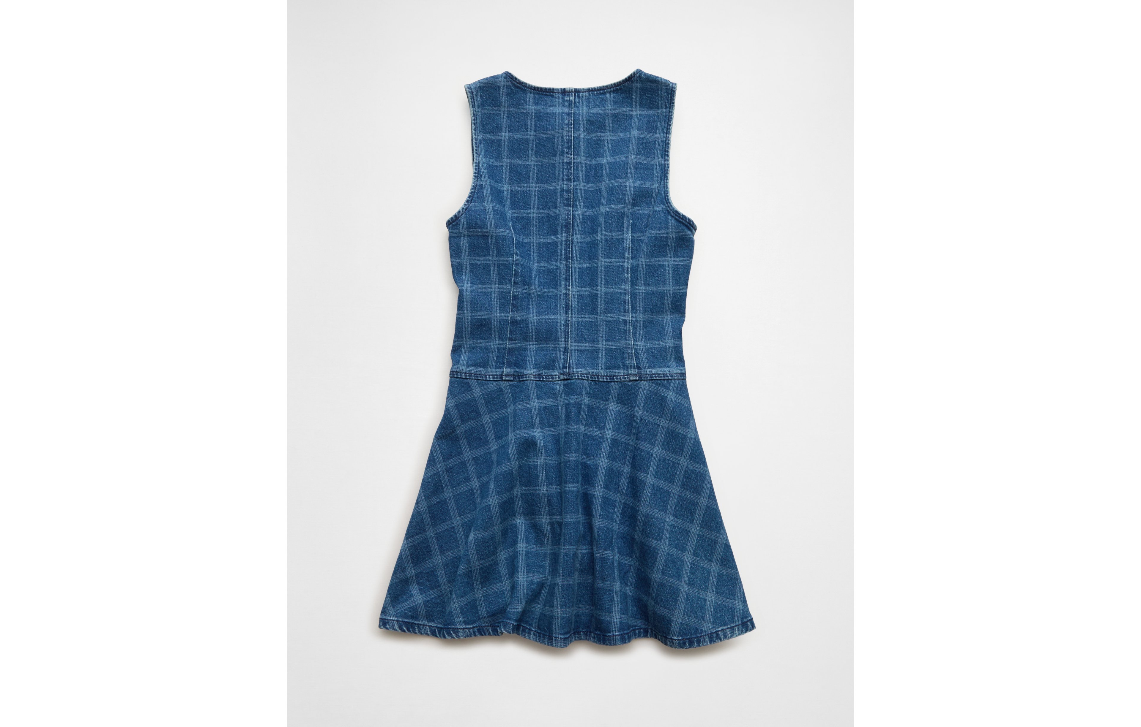 AE Plaid Denim Mini Dress