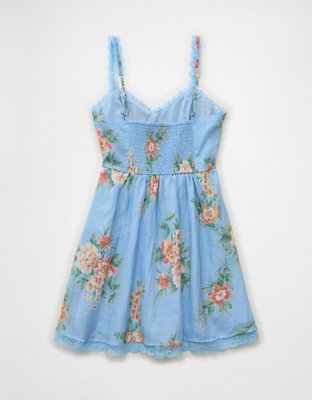 AE Ruched Tiered Mini Dress