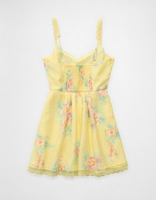 AE Ruched Tiered Mini Dress