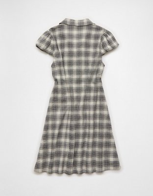 AE Button-Up Mini Shirt Dress