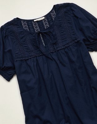 AE Lace Inset Babydoll Mini Dress