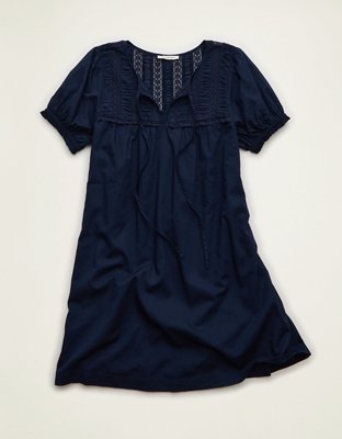 AE Lace Inset Babydoll Mini Dress