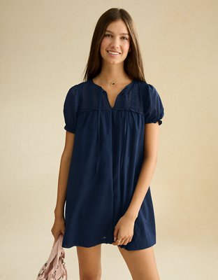 AE Lace Inset Babydoll Mini Dress