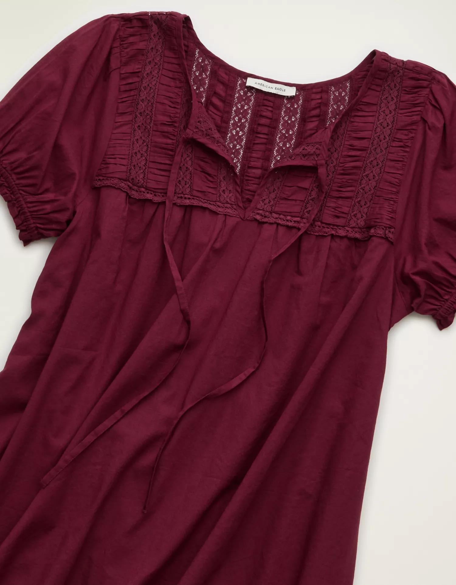 AE Lace Inset Babydoll Mini Dress - thumbnail 5