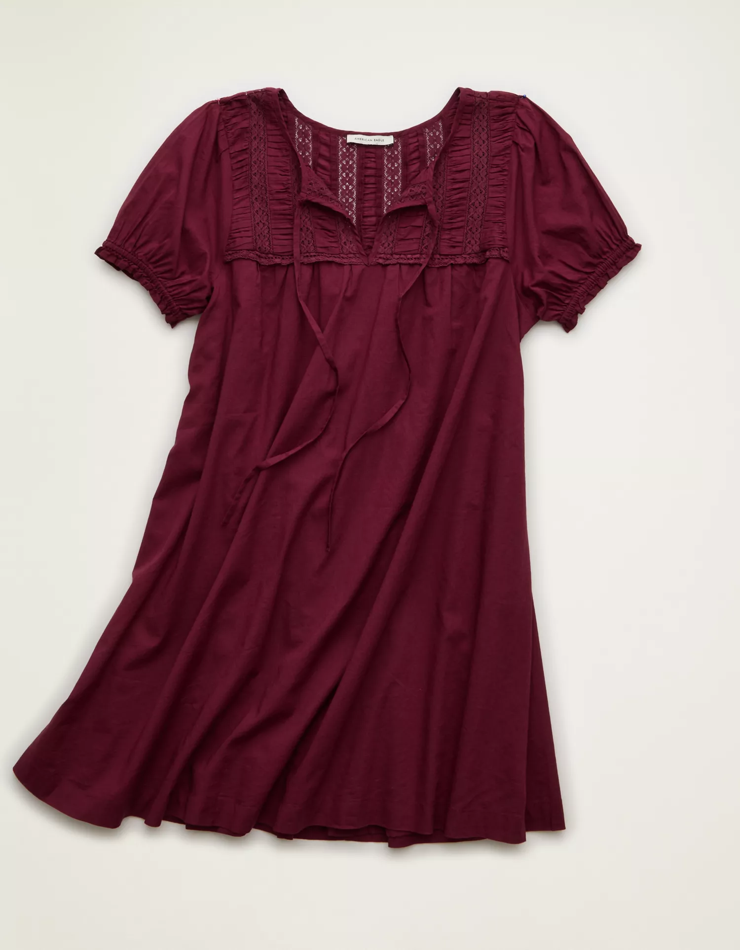 AE Lace Inset Babydoll Mini Dress - thumbnail 3