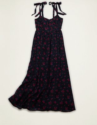 AE Scoop Neck Corset Midi Dress