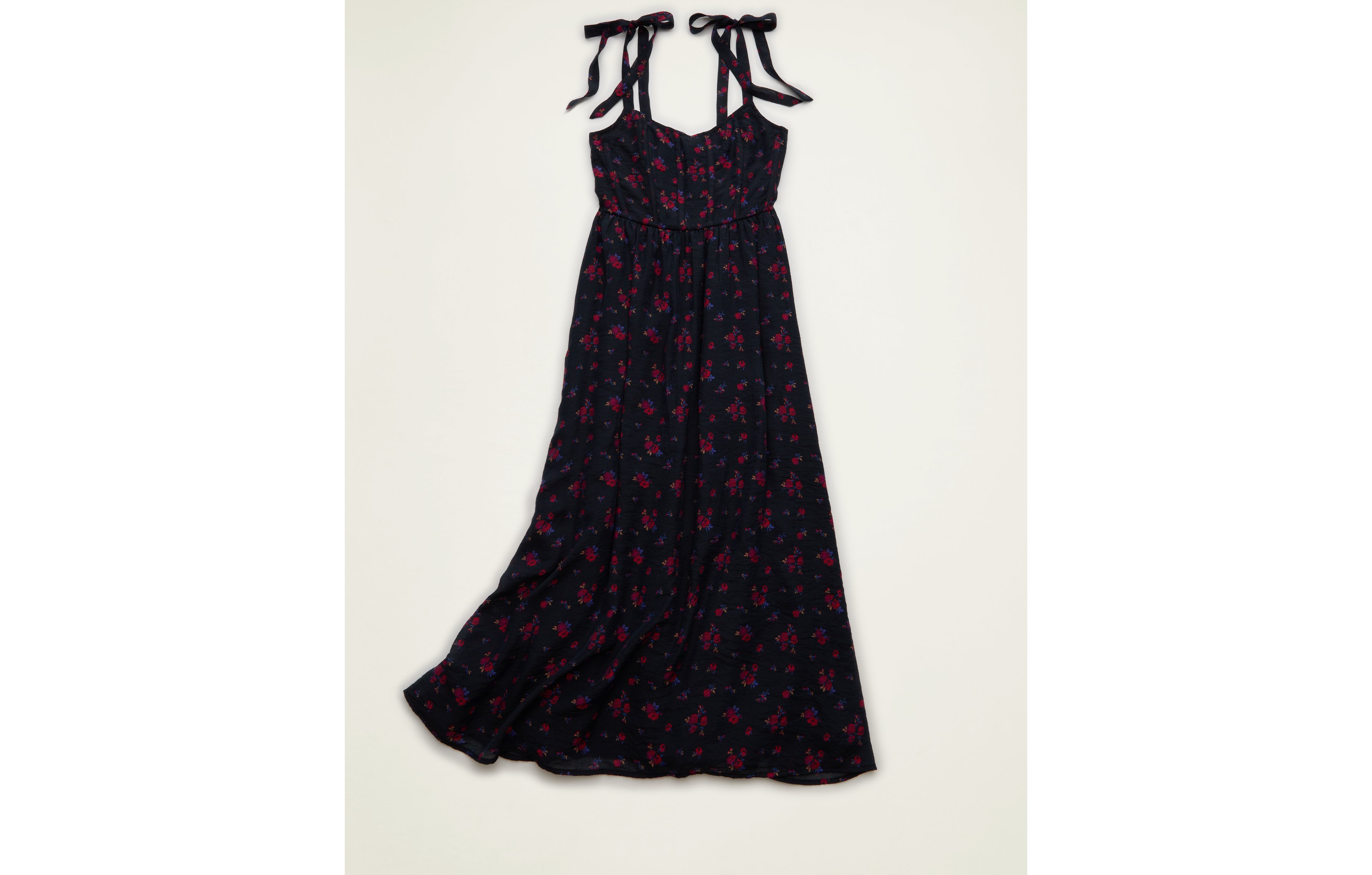 AE Scoop Neck Corset Midi Dress