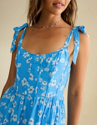 Peignoir mi-long de style corset à encolure dégagée AE