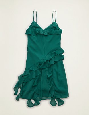 AE Asymmetrical Ruffle Mini Dress