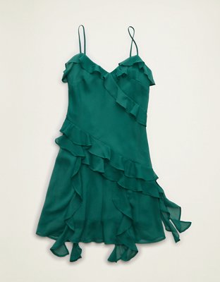 AE Asymmetrical Ruffle Mini Dress