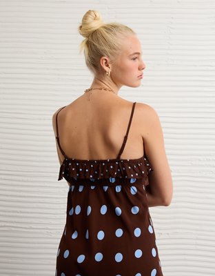 ae scoop neck slip mini dress AE Tie Front Mini Slip Dress