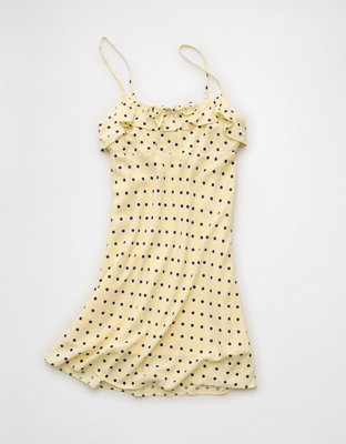 knee length dresses for ladies Beyond Linen Blend Mini Dress Yellow main image 0