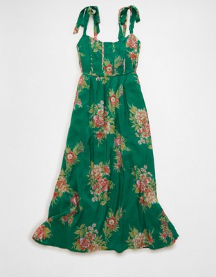 AE Tie-Strap Corset Maxi Dress