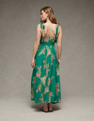 AE Tie-Strap Corset Maxi Dress