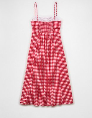 AE Sweetheart Neck Babydoll Midi Dress