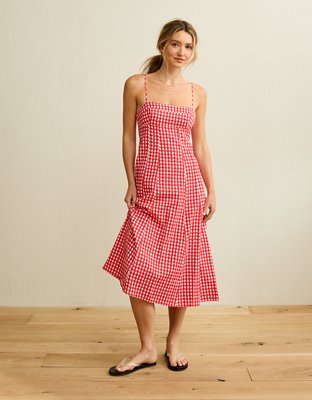 AE Sweetheart Neck Babydoll Midi Dress from American Eagle - $74.95