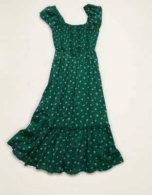 AE Short-Sleeve Midi Dress