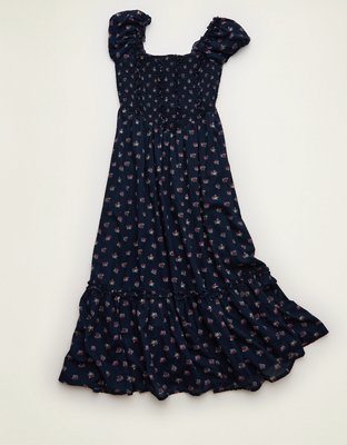AE Short-Sleeve Midi Dress