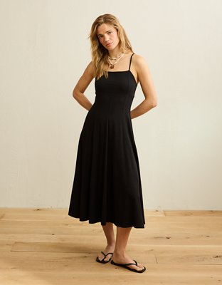 a line midi black dress Ever-Pretty Ruffled Short Sleeve V-Neck A-Line Formal Dress for Stylish Events