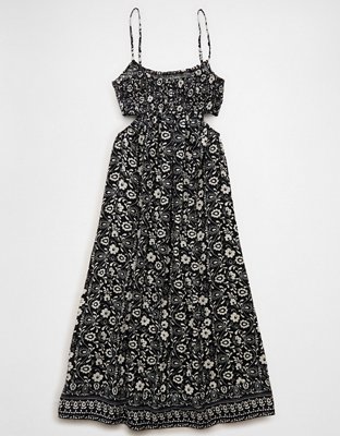 Robe mi-longue de style nuisette ajourée avec smocks AE