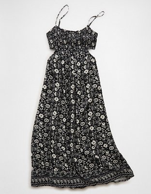Robe mi-longue de style nuisette ajourée avec smocks AE
