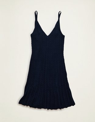 AE Cable Knit Sweater Mini Dress