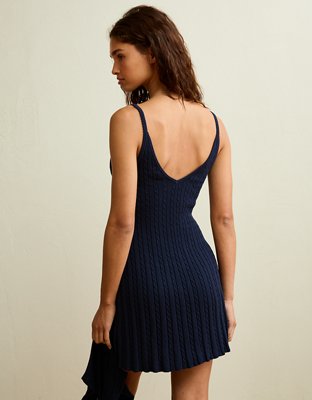 AE Cable Knit Sweater Mini Dress