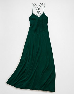 american eagle silk dress AE77 Premium Silk Maxi Dress